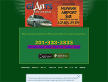 Tablet Screenshot of giantslimo.com